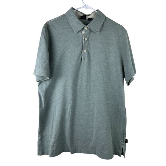 Hugo Boss Mens Polo Shirt XXL Light Green Cotton Blend Classic Fit - Picture 1 of 12